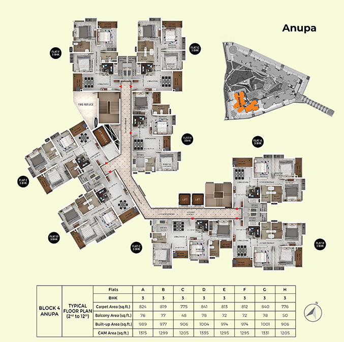 Orchard Amritaya Anupa Tower Plan